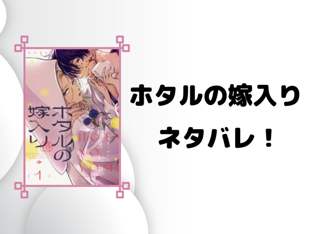 ホタルの嫁入りネタバレ全話!最終回の結末も徹底予想!